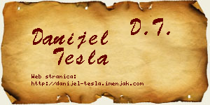 Danijel Tesla vizit kartica